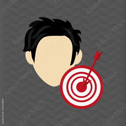 Social media design. person icon. colorful illustration , vector