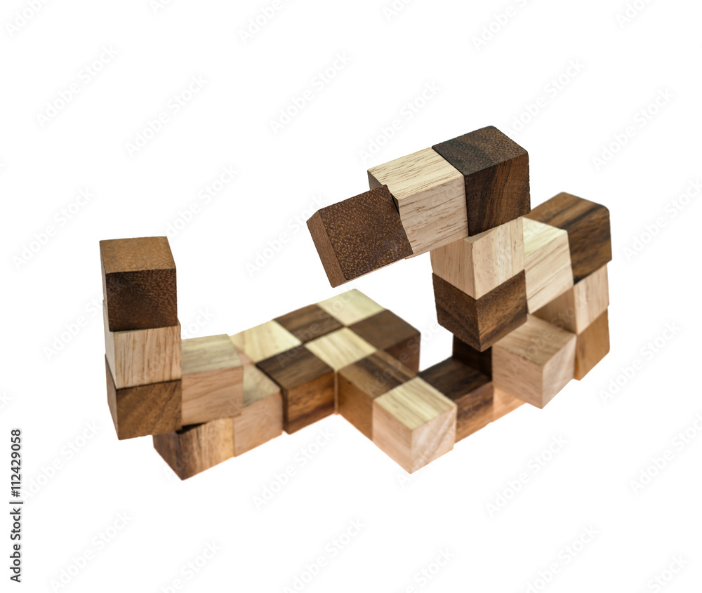 Obraz premium Wooden toy block