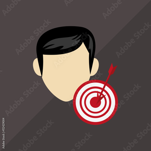 Social media design. person icon. colorful illustration , vector