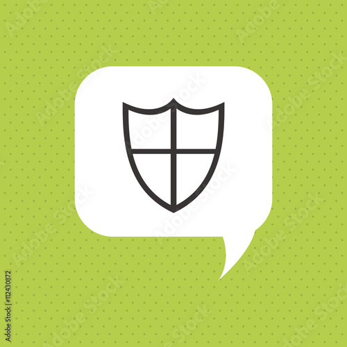 Insurance design. Protection icon. Flat illustration