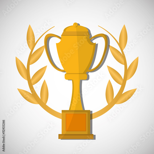 Champion design. winner icon. Colorful illustration , vector