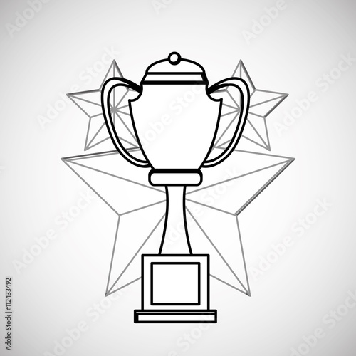 Champion design. winner icon. Colorful illustration , vector