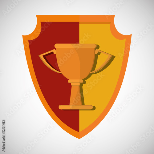 Champion design. winner icon. Colorful illustration , vector
