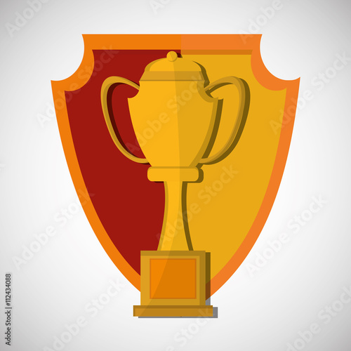 Champion design. winner icon. Colorful illustration , vector