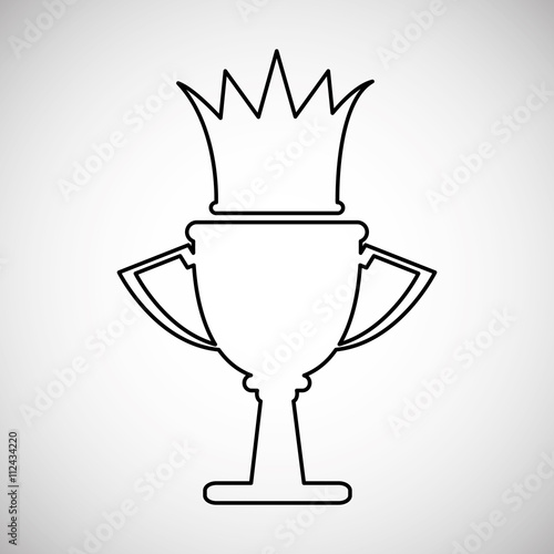 Champion design. winner icon. Colorful illustration , vector