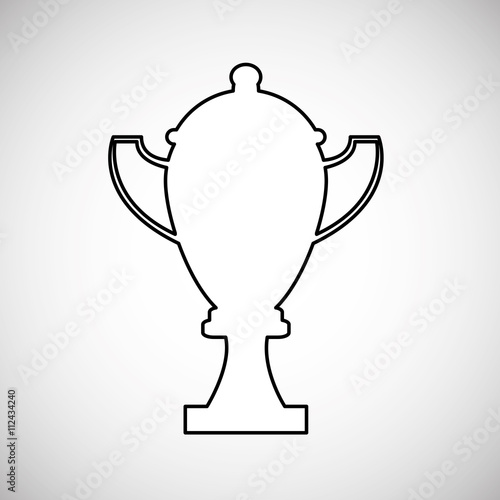 Champion design. winner icon. Colorful illustration , vector