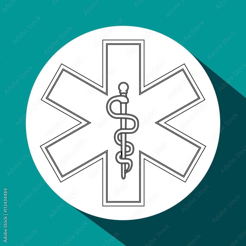Medical care design. Health care icon. Colorful illustration Medical care design. Health care icon. Colorful illustration
