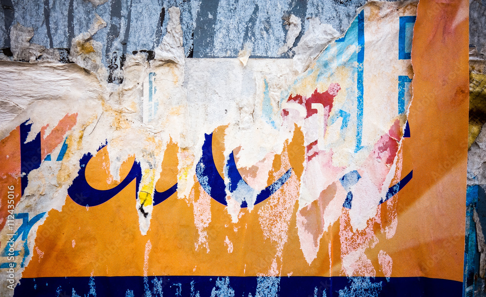 Fototapeta premium Old posters grunge textures and backgrounds