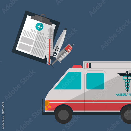 Medical care design. Health care icon. Colorful illustration