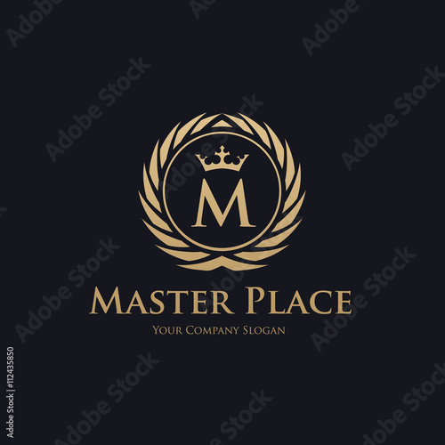 Luxury brand identity, hotel logo, Royalty logo template, Place and restaurant logo,vector logo template