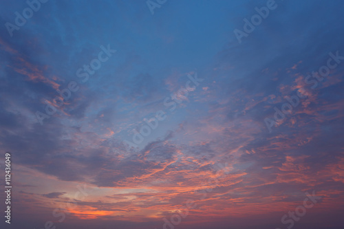 Fototapeta Naklejka Na Ścianę i Meble -  Clouds and sky at sunset
