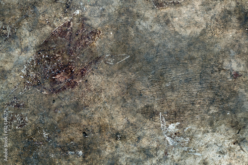 Stain on old cement texture