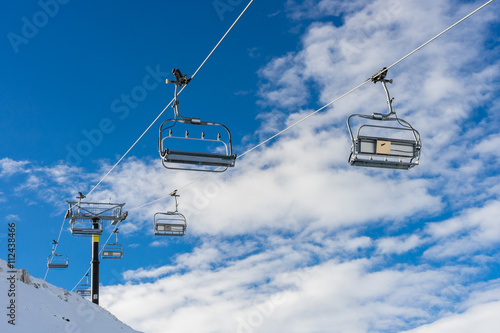 chairlifts at Coronet peak ski field