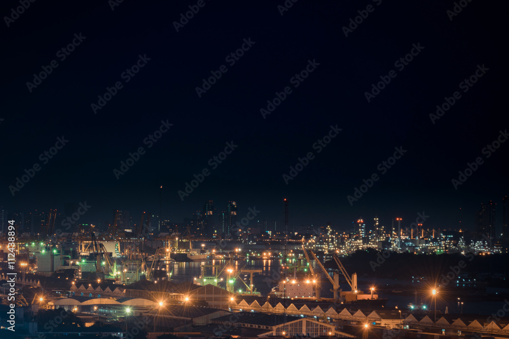 Nighttime and transportation in Bangkok city Thailand Nighttime and transportation in Bangkok city Thailand