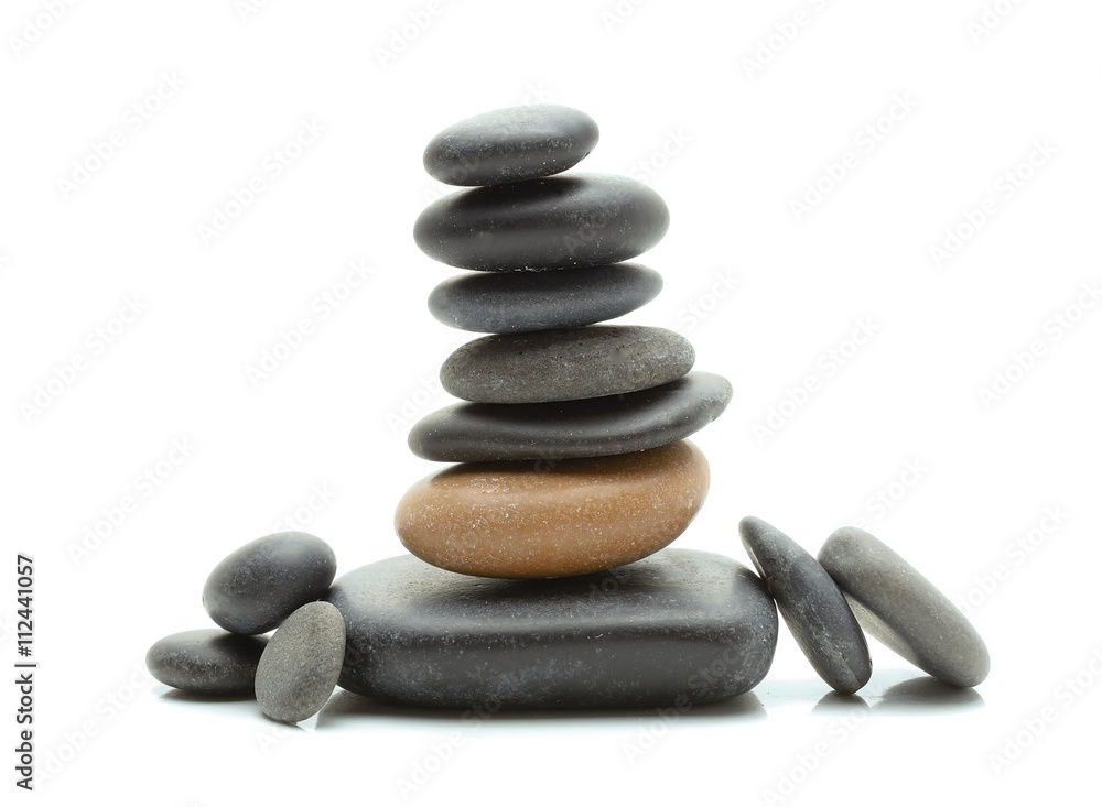 Pile of stones isolated on white background Pile of stones isolated on white background