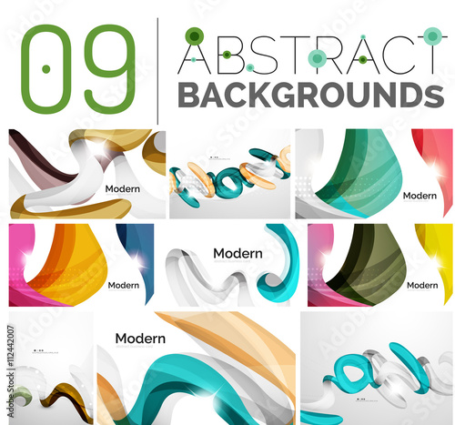 Set of abstract backgrounds