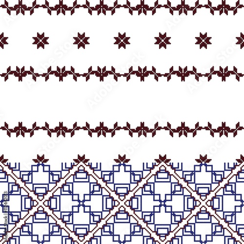 complex for embroidery geometric patterns