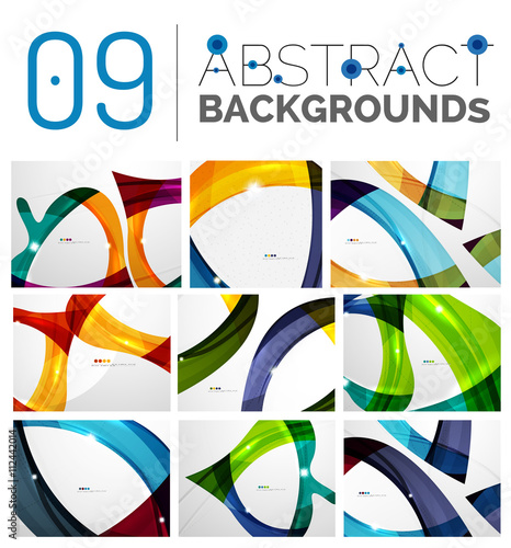 Set of abstract backgrounds