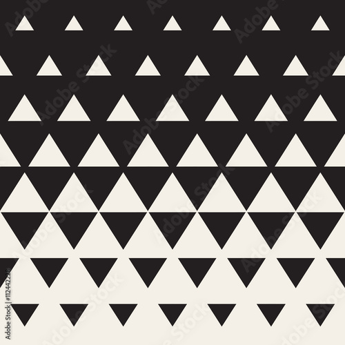 Vector Seamless Triangle Halftone Gradient Pattern
