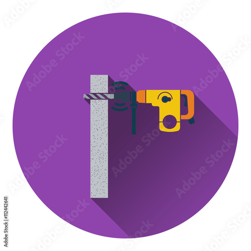 Icon of perforator drilling wall