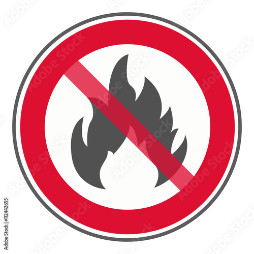 Feuer verboten Schild