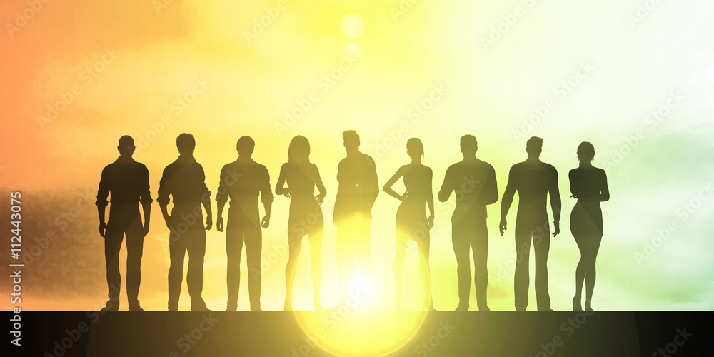 Silhouette of Business People Silhouette of Business People