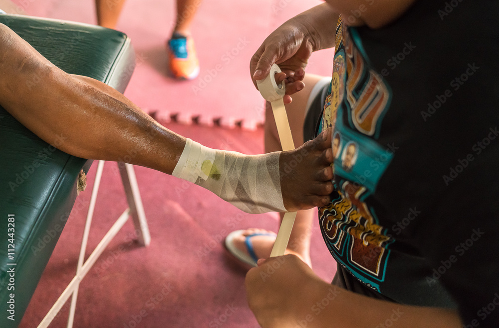 Obraz premium ankle elastic bandage 