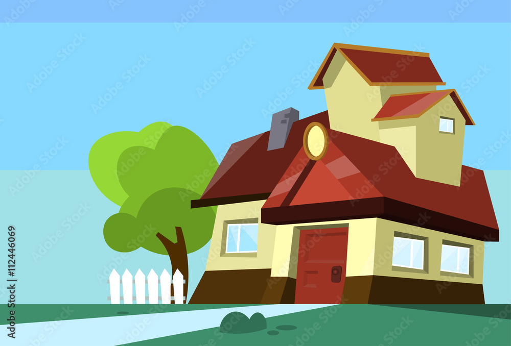 Big Modern House Residence Estate With Garden Big Modern House Residence Estate With Garden