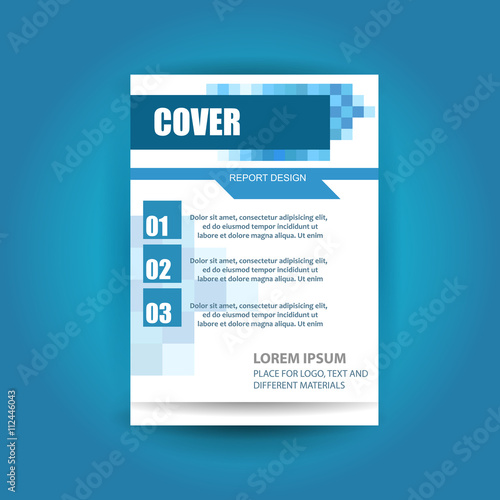 A4 cover annual flyer report business vector