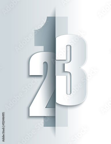 Wallpaper Mural 123 numbers modern template. Torontodigital.ca