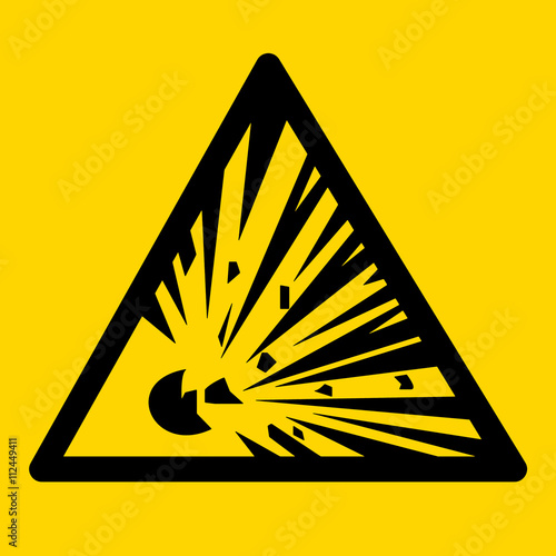Explosition Warning Sign