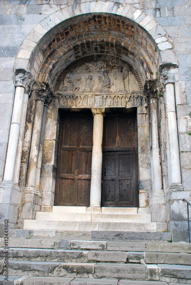 Door of Sainte Marie Cathedral in Saint Bertrand de Comminges Door of Sainte Marie Cathedral in Saint Bertrand de Comminges