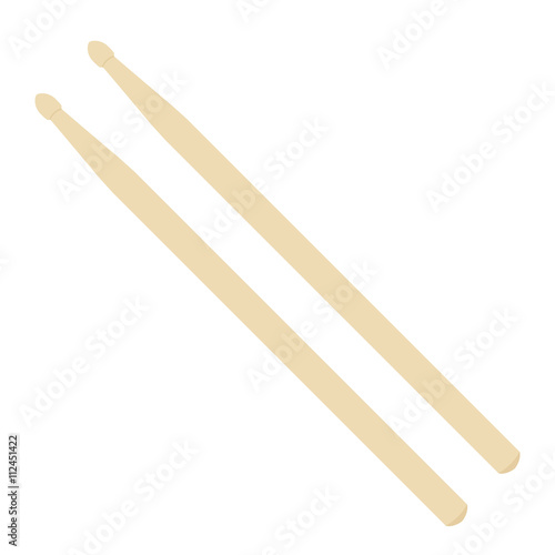 Wooden drumstick vector