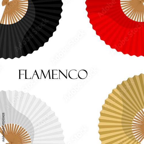 Folding hand fan background