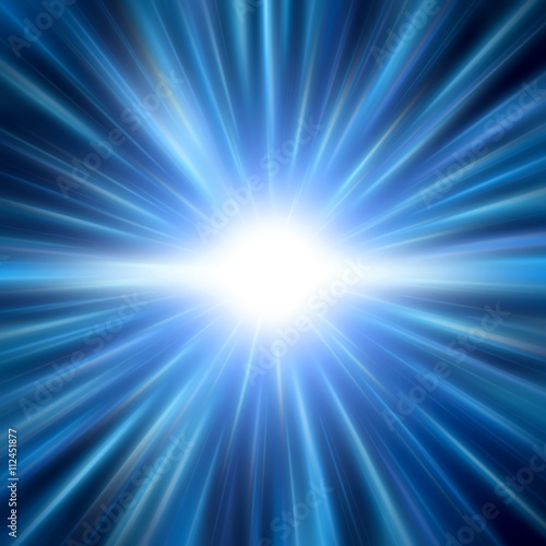 Light effect. Star explosion. Rays of colorful light illustration. Abstract Background