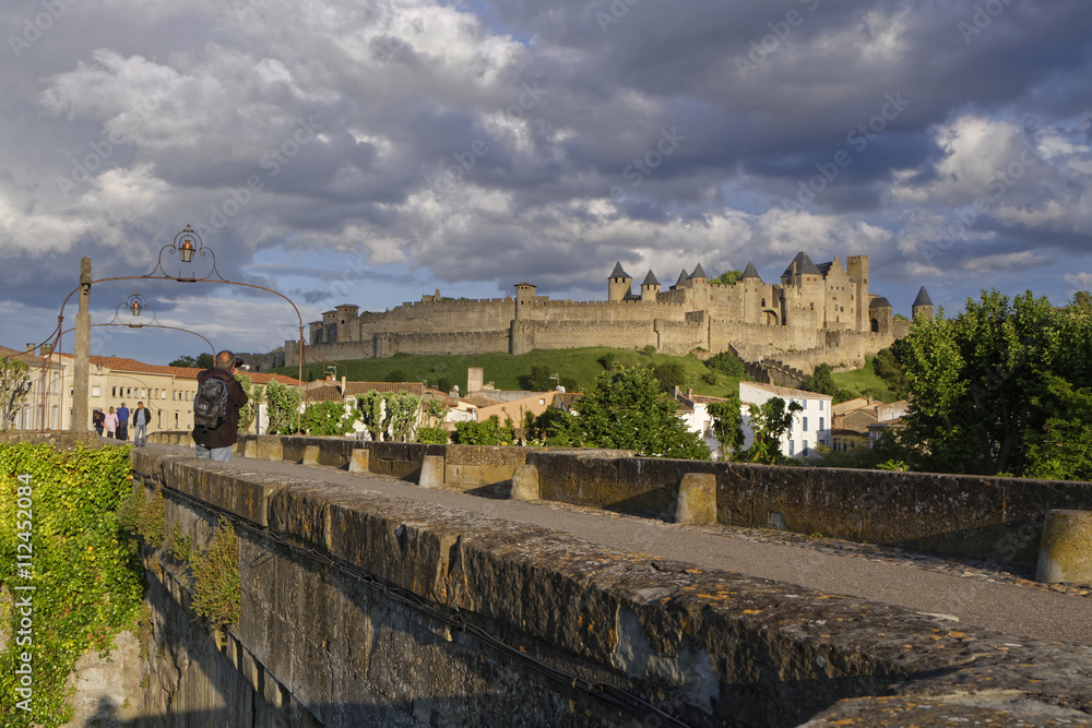 Carcassonne depuis le vieux pont