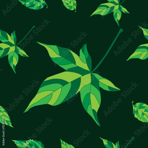 Pattern with ivy leaves