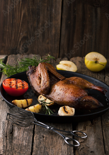 Wallpaper Mural Roast duck with apples and rosemary Torontodigital.ca