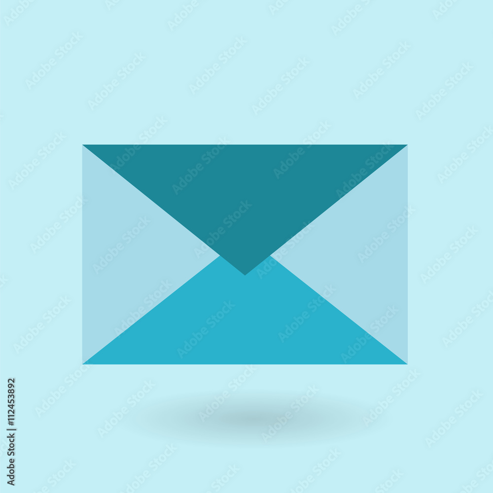 Email message concept. New, incoming message Email message concept. New, incoming message