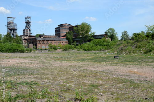 Obraz na płótnie Old coal mine in Poland (Bytom) w salonie