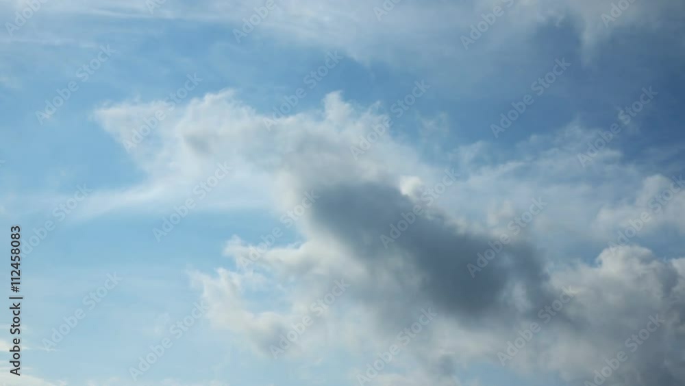 Sunny day with incoming storm cloud time lapse. Sunny day with incoming storm cloud time lapse.