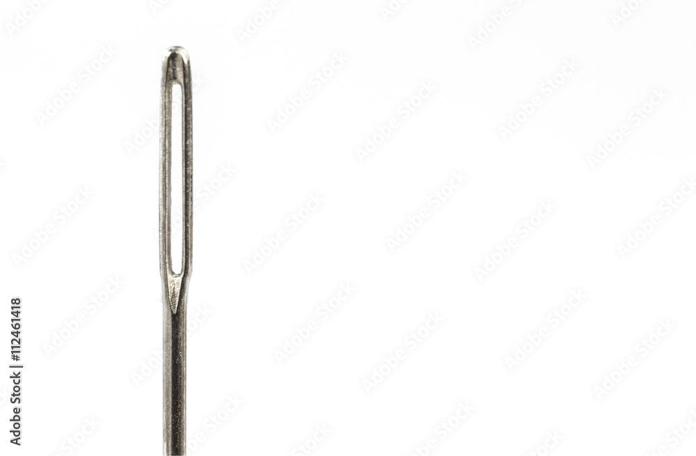 Nadelöhr auf weiß isoliert/freigestellt