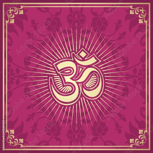 aum syllable, paisley design ,Hinduism, India