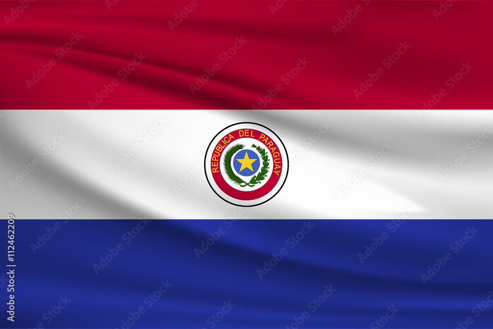 Obraz premium National flag of Paraguay