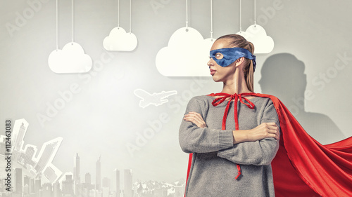 Fotografie She is super woman