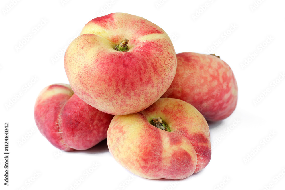 Hybrid peaches isolated Hybrid peaches isolated
