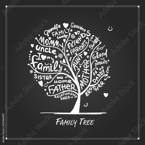 Family tree sketch for your design