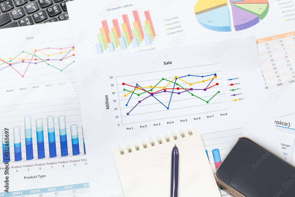 growth rate of Sale analysis report show success result as charts and graphs on document paperwork, corporate financial and business concepts growth rate of Sale analysis report show success result as charts and graphs on document paperwork, corporate financial and business concepts