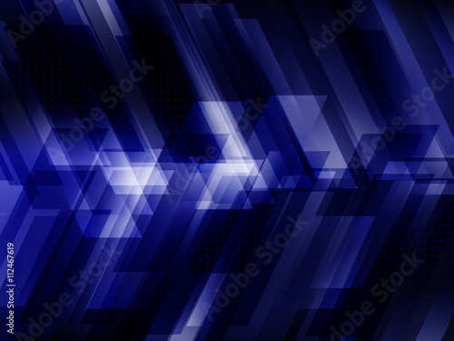 Abstract digital technology background with blue stripes. Hi-tech concept vector illustration