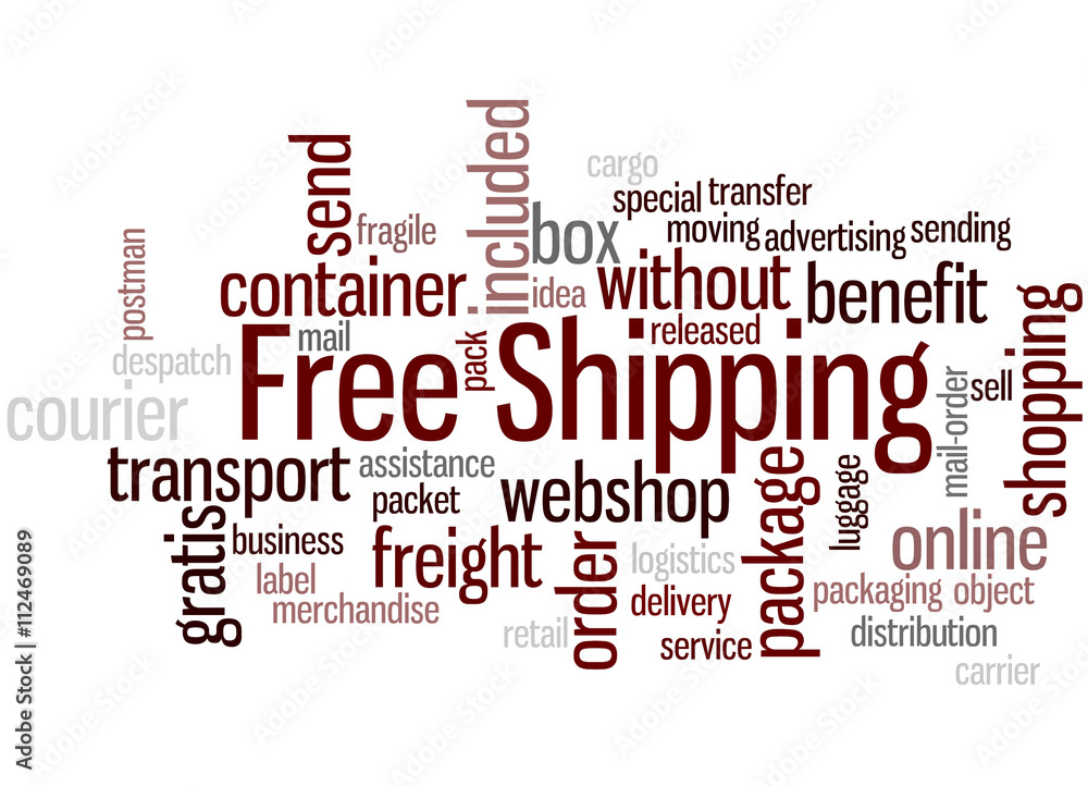 Free Shipping, word cloud concept